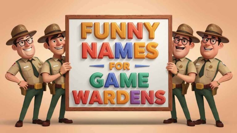funny names for game wardens